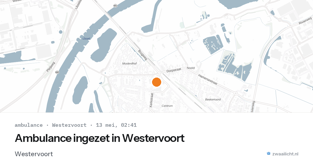 Ambulance ingezet in Westervoort — 1 feb 2026