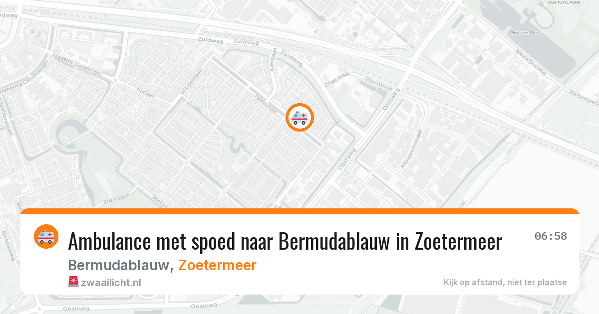 Ambulance met spoed naar Bermudablauw in Zoetermeer — 3 apr 2026