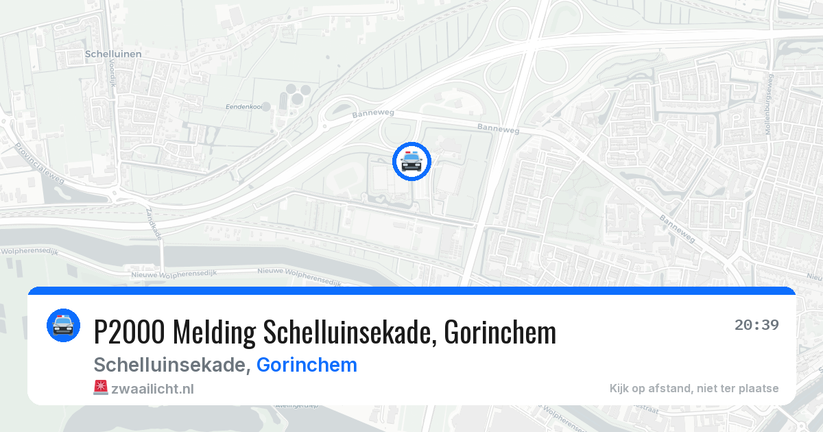 P2000 Melding Schelluinsekade, Gorinchem — 26 mei 2026