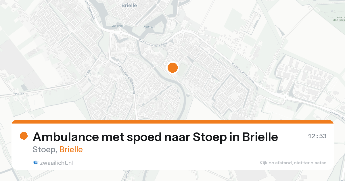 Ambulance met spoed naar Stoep in Brielle — 25 aug 2026