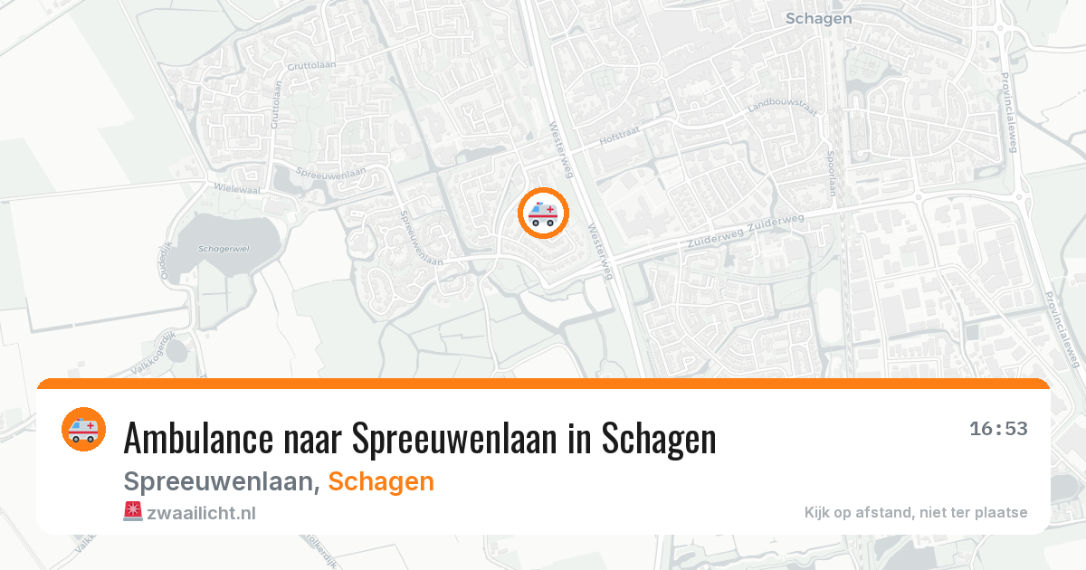 Ambulance naar Spreeuwenlaan in Schagen — 28 mrt 2026