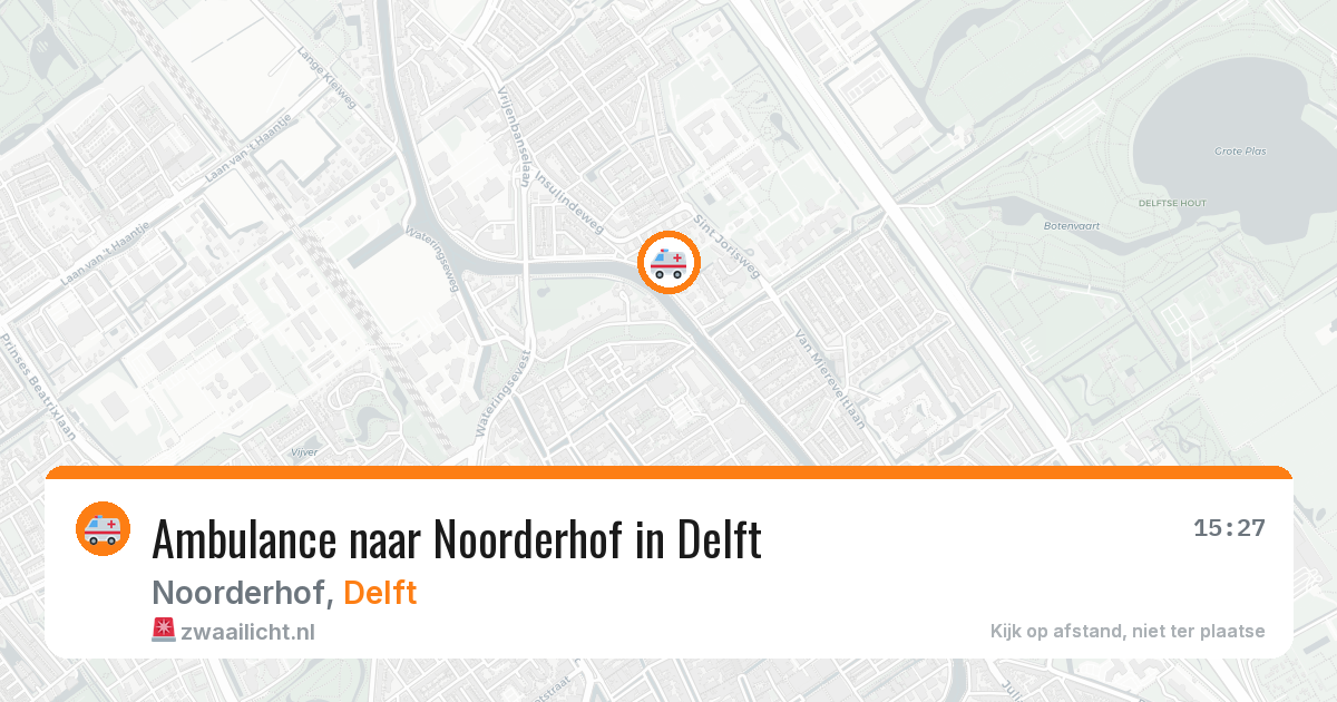 Ambulance naar Noorderhof in Delft — 24 jun 2026
