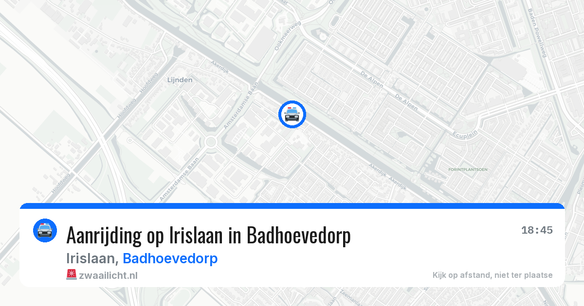 Aanrijding op Irislaan in Badhoevedorp — 26 mei 2026