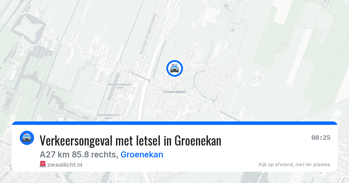 Verkeersongeval met letsel in Groenekan — 24 mei 2026