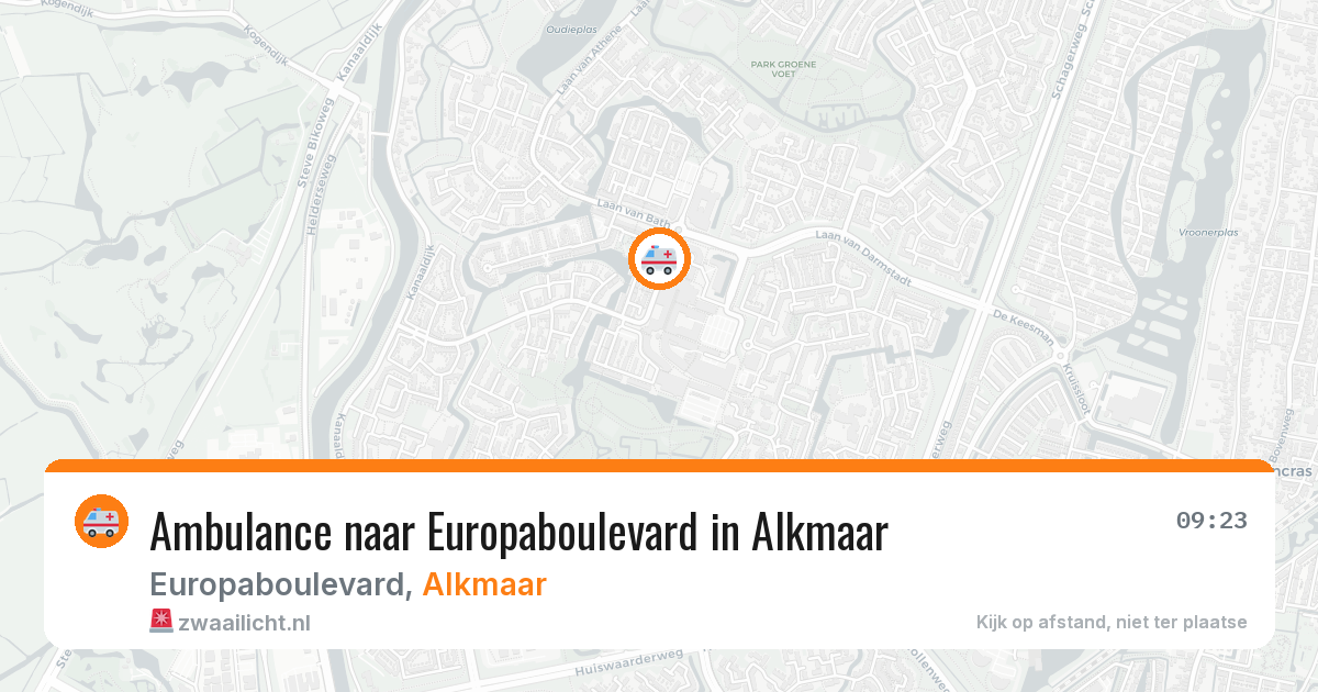 Ambulance naar Europaboulevard in Alkmaar — 6 aug 2026