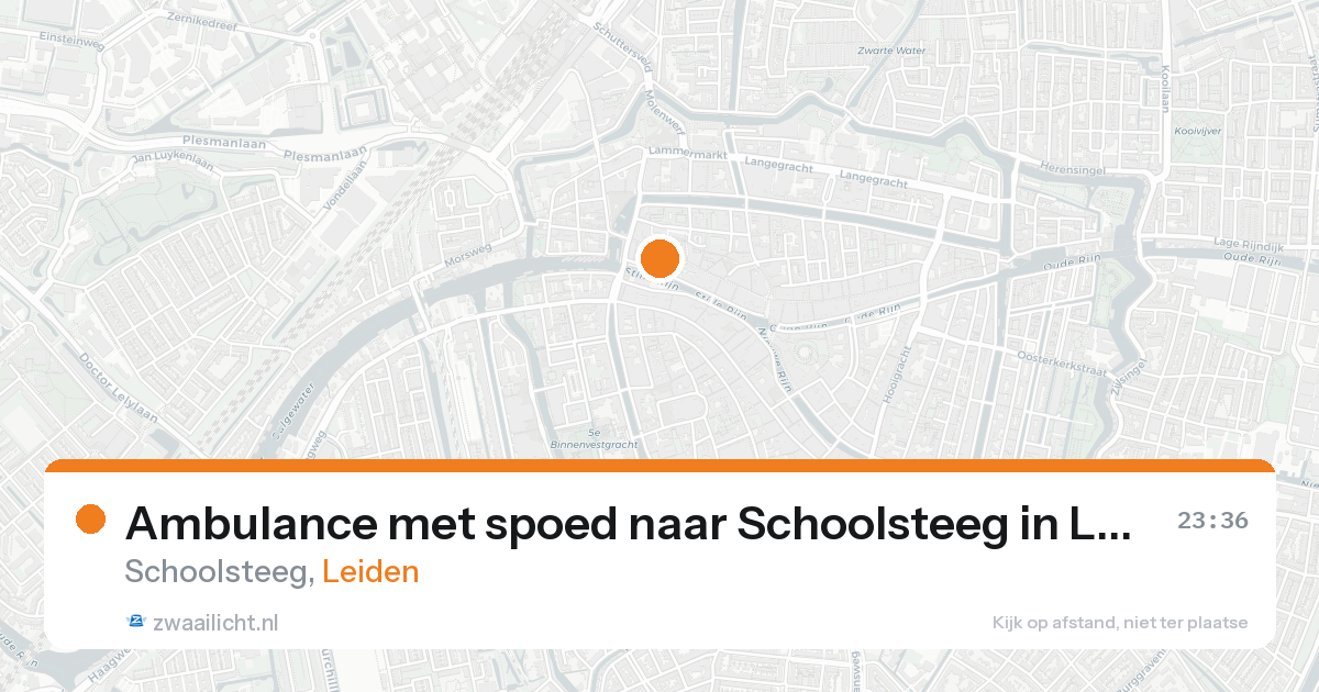 Ambulance met spoed naar Schoolsteeg in Leiden — 11 jun 2026