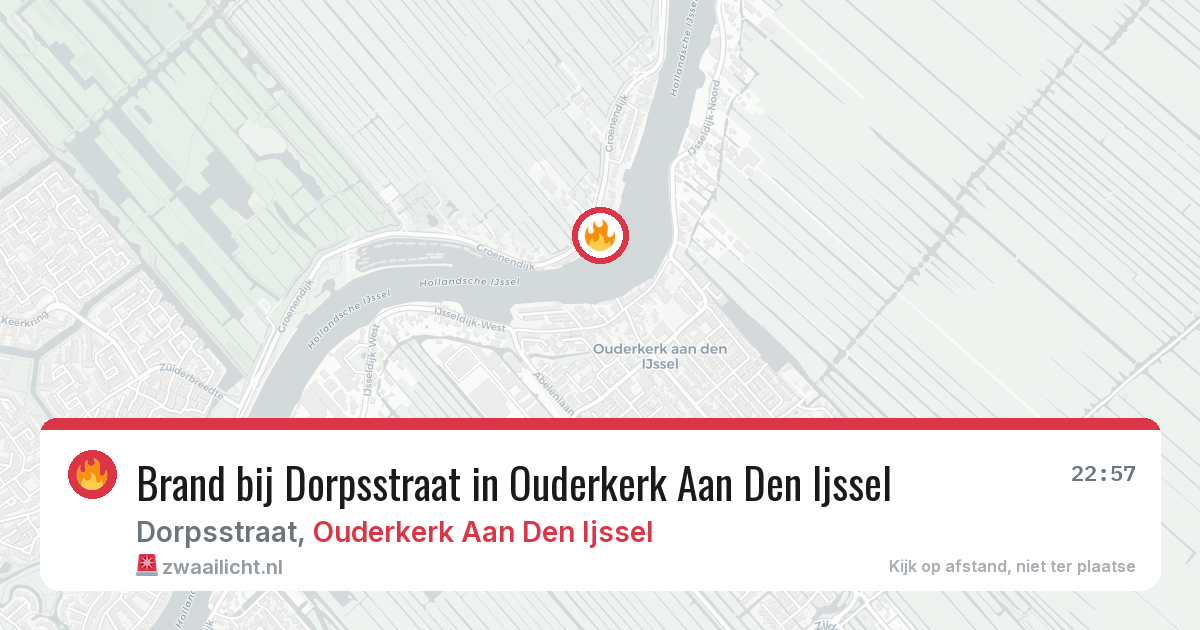 Brand bij Dorpsstraat in Ouderkerk Aan Den Ijssel — 27 jun 2026