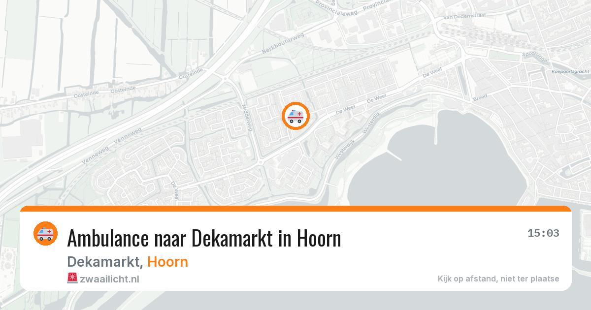 Ambulance naar Dekamarkt in Hoorn — 10 jun 2026