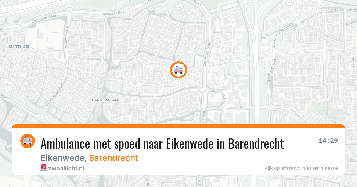 Ambulance met spoed naar Eikenwede in Barendrecht — 3 jul 2026