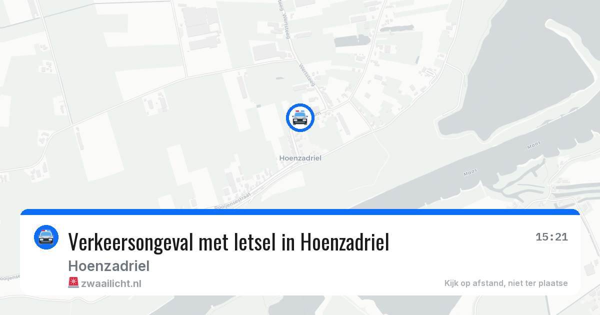 Verkeersongeval met letsel in Hoenzadriel — 30 jan 2026