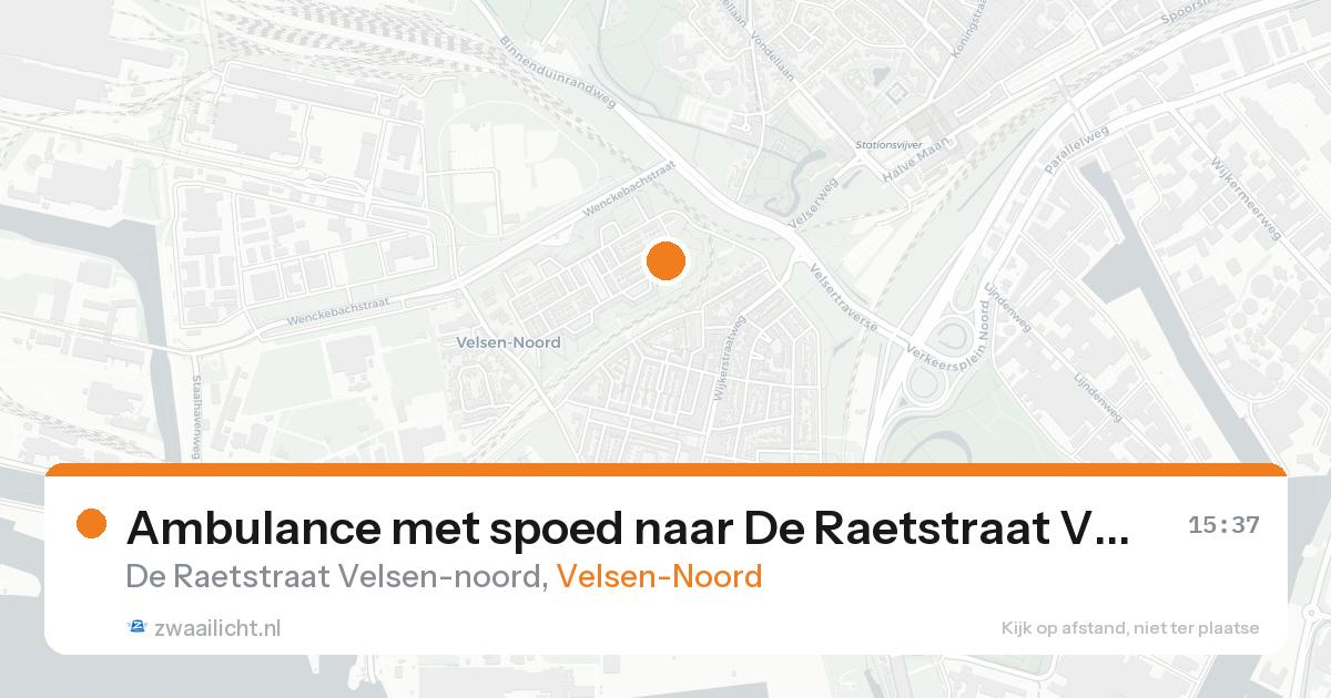 Ambulance met spoed naar De Raetstraat Velsen-noord in Velsen-Noord — 20 aug 2026