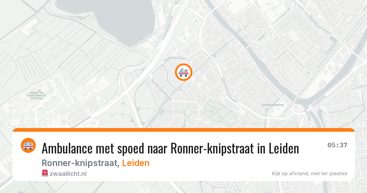 Ambulance met spoed naar Ronner-knipstraat in Leiden — 23 jan 2026