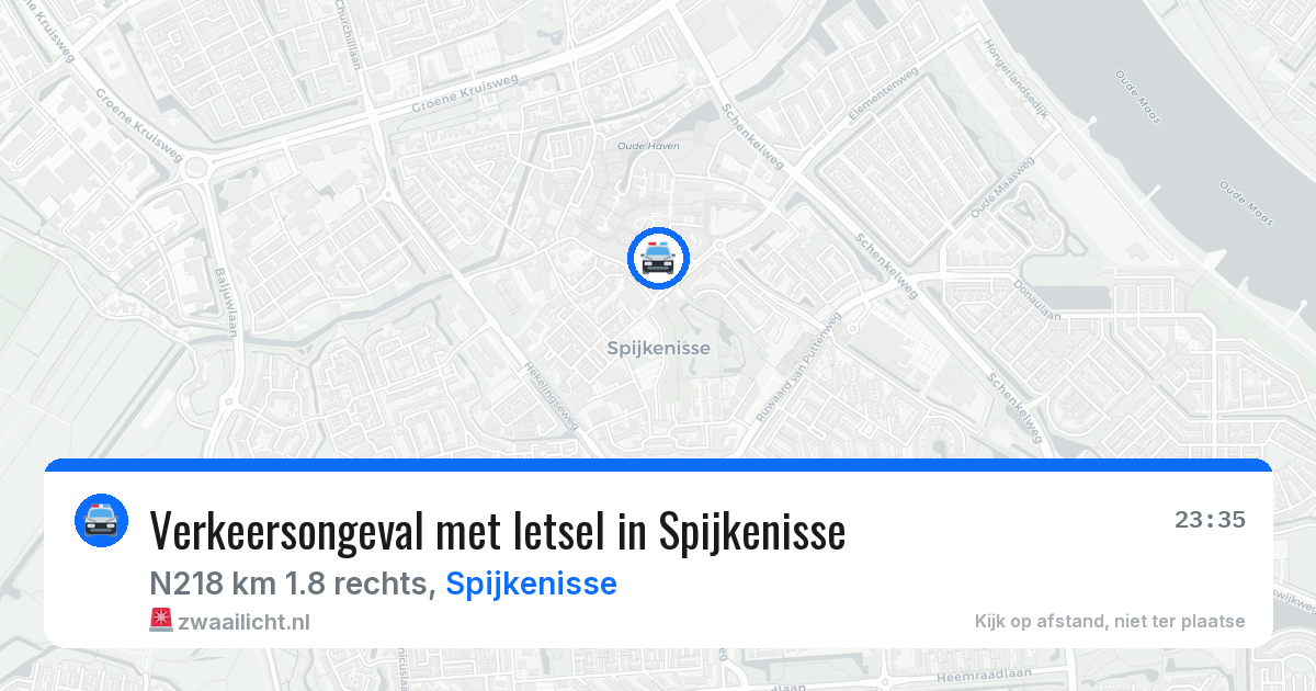 Verkeersongeval met letsel in Spijkenisse — 28 mei 2026