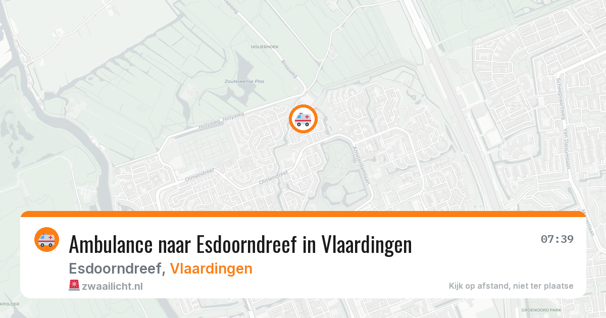 Ambulance naar Esdoorndreef in Vlaardingen — 1 jul 2026