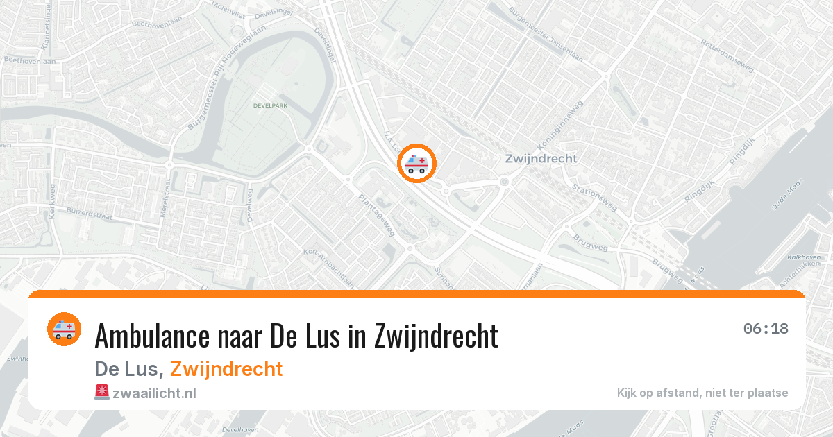 Ambulance naar De Lus in Zwijndrecht — 7 jul 2026
