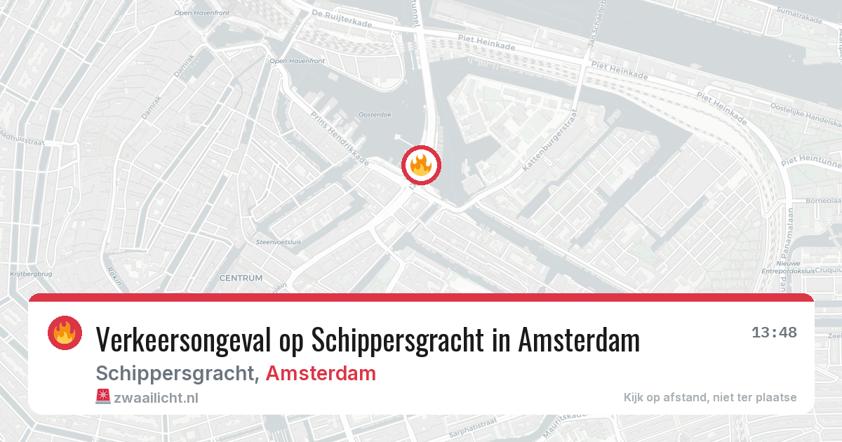 Verkeersongeval op Schippersgracht in Amsterdam — 24 jul 2026