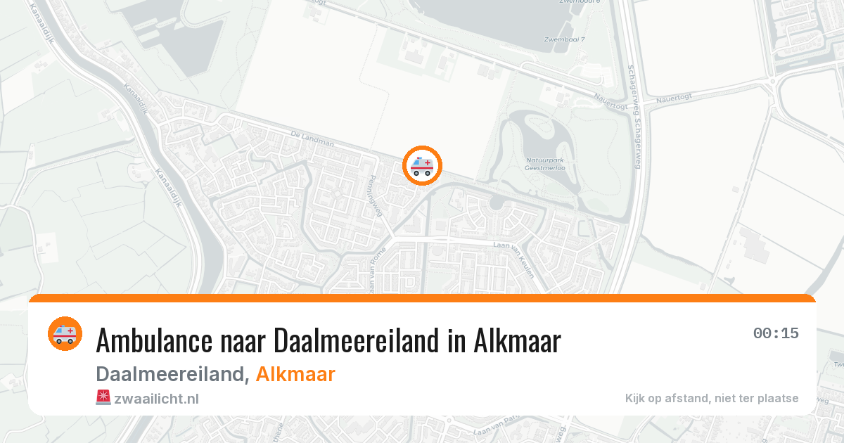 Ambulance naar Daalmeereiland in Alkmaar — 11 jul 2026