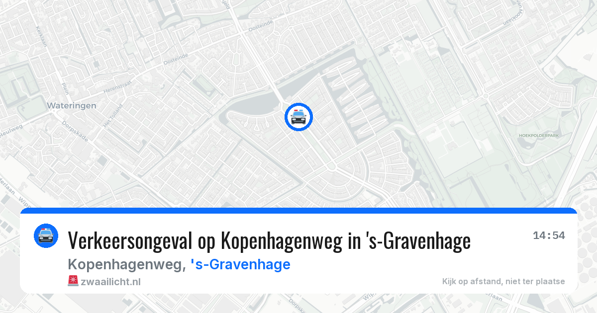 Verkeersongeval op Kopenhagenweg in 's-Gravenhage — 2 jul 2026