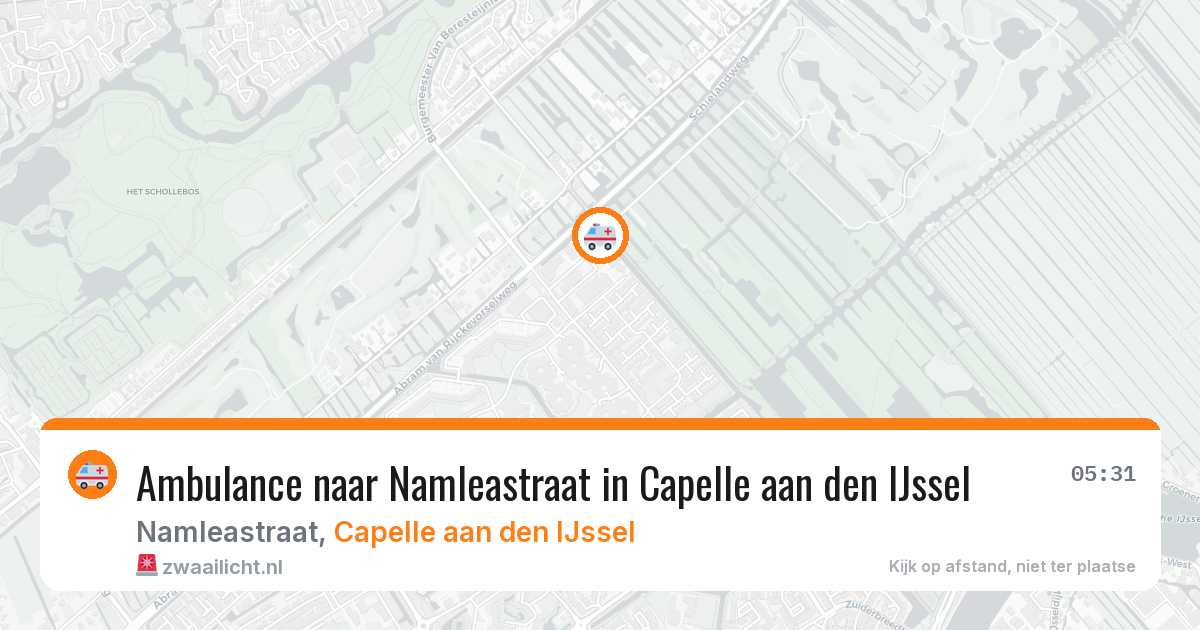 Ambulance naar Namleastraat in Capelle aan den IJssel — 13 feb 2026