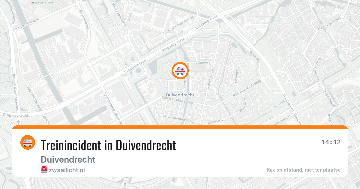 Treinincident in Duivendrecht — 25 mei 2026
