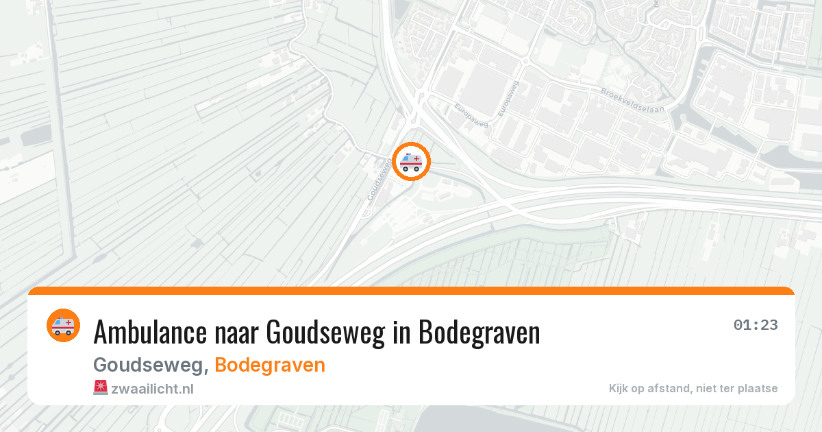 Ambulance naar Goudseweg in Bodegraven — 13 mei 2026