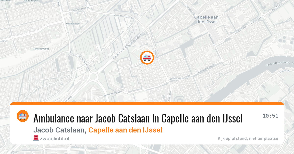 Ambulance naar Jacob Catslaan in Capelle aan den IJssel — 30 jul 2026