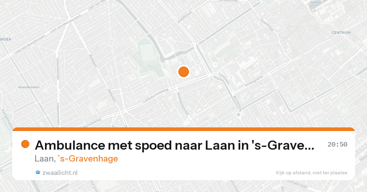 Ambulance met spoed naar Laan in 's-Gravenhage — 19 aug 2026