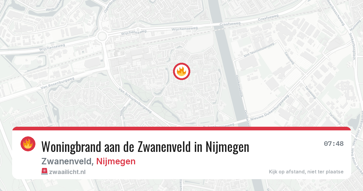 Woningbrand aan de Zwanenveld in Nijmegen — 28 apr 2026