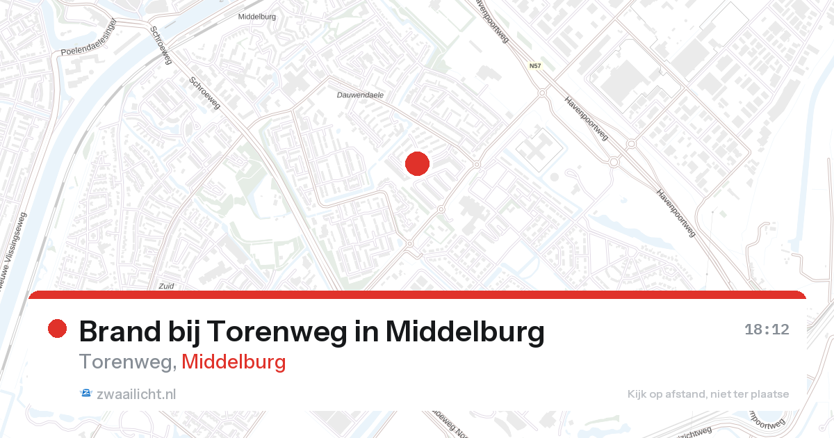 Brand bij Torenweg in Middelburg — 6 jul 2026