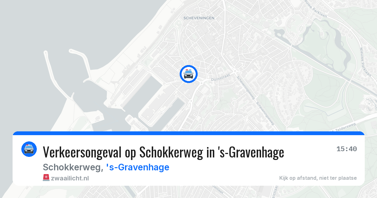 Verkeersongeval op Schokkerweg in 's-Gravenhage — 26 mei 2026