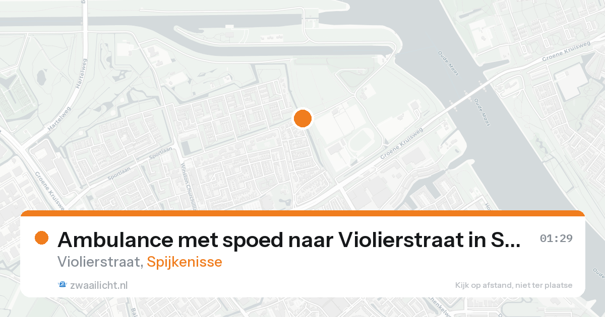 Ambulance met spoed naar Violierstraat in Spijkenisse — 18 aug 2026