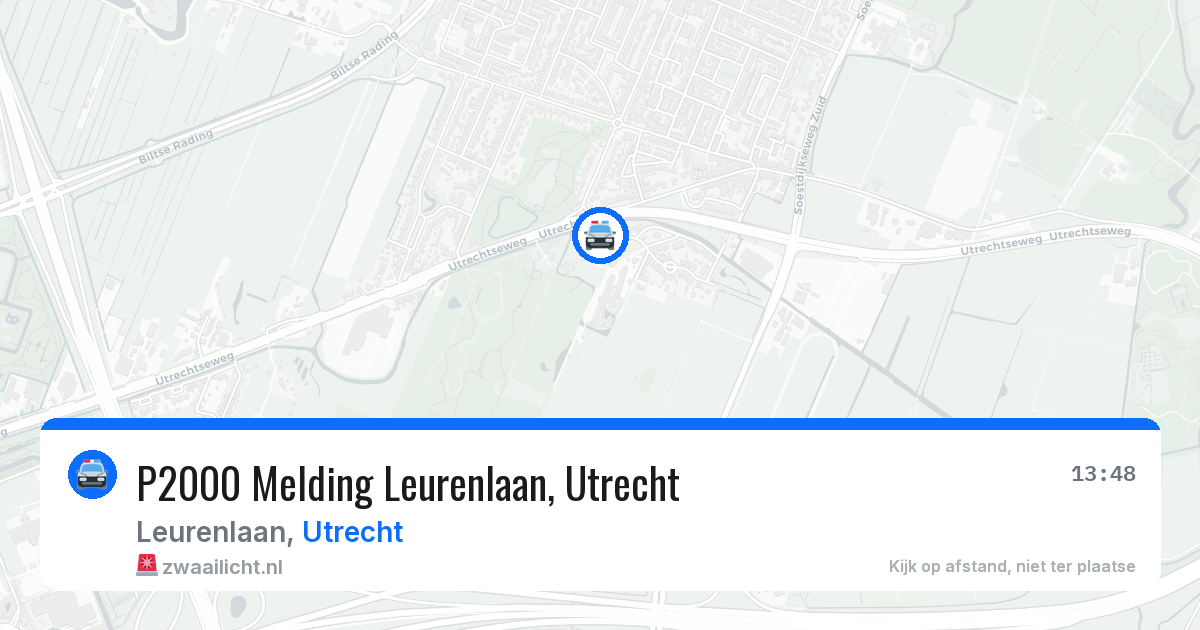 P2000 Melding Leurenlaan, Utrecht — 19 jun 2026
