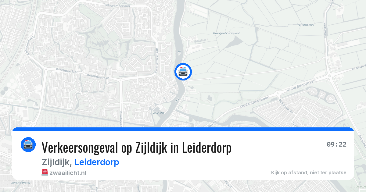 Verkeersongeval op Zijldijk in Leiderdorp — 6 jun 2026