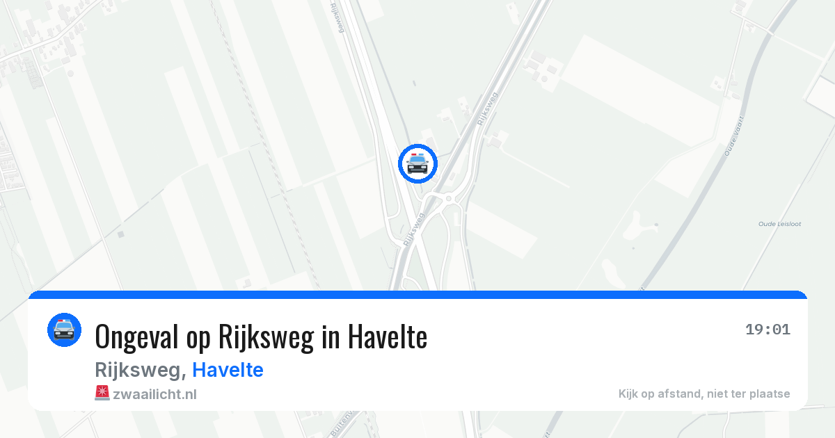 Ongeval op Rijksweg in Havelte — 2 aug 2026