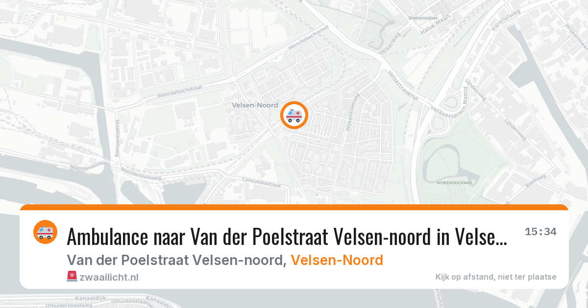 Ambulance naar Van der Poelstraat Velsen-noord in Velsen-Noord — 3 aug 2026