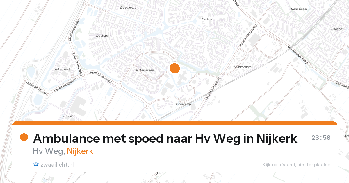Ambulance met spoed naar Hv Weg in Nijkerk — 11 jul 2026