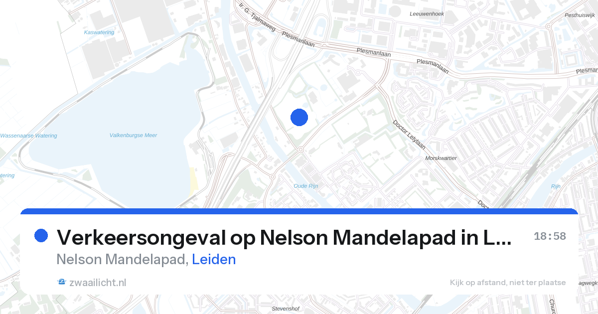 Verkeersongeval op Nelson Mandelapad in Leiden — 28 aug 2026