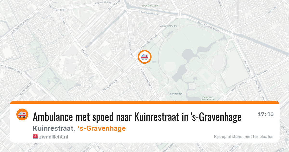 Ambulance met spoed naar Kuinrestraat in 's-Gravenhage — 23 feb 2026