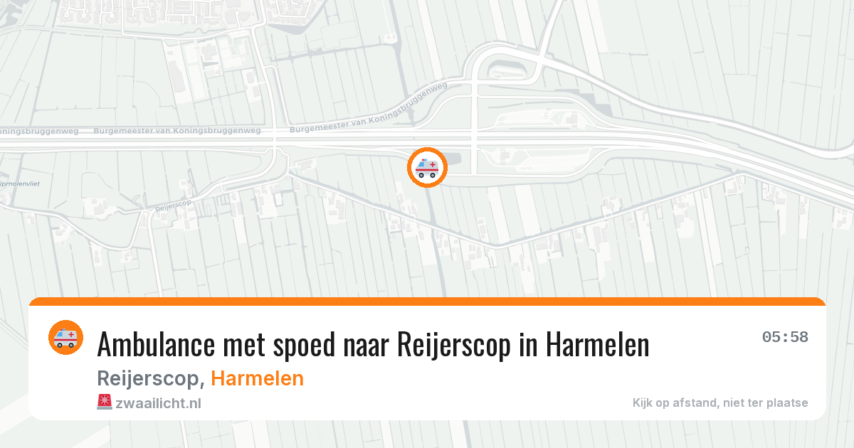 Ambulance met spoed naar Reijerscop in Harmelen — 25 mrt 2026