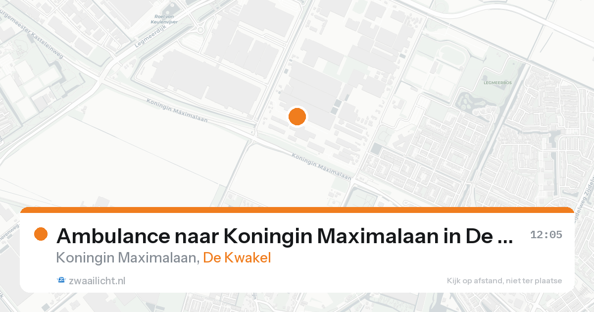Ambulance naar Koningin Maximalaan in De Kwakel — 21 aug 2026