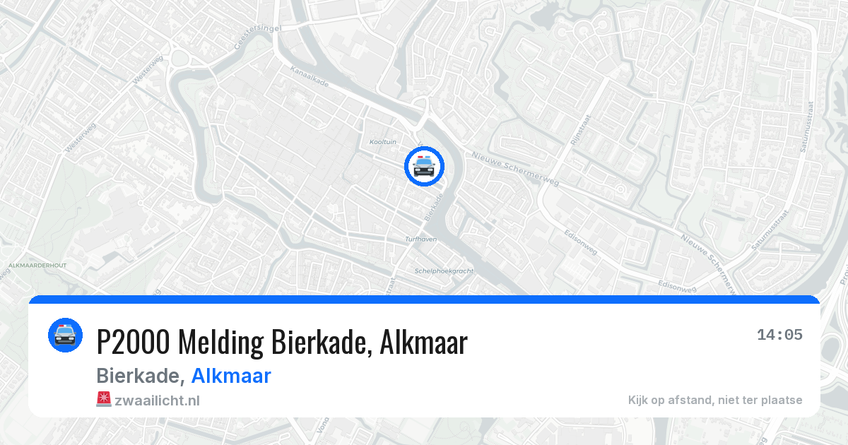 P2000 Melding Bierkade, Alkmaar — 30 mei 2026