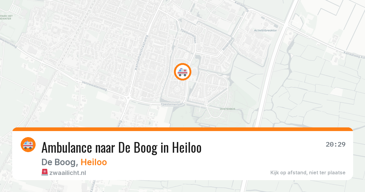 Ambulance naar De Boog in Heiloo — 20 mrt 2026