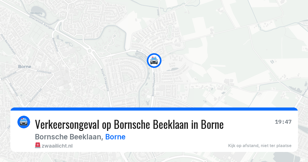 Verkeersongeval op Bornsche Beeklaan in Borne — 20 jan 2026