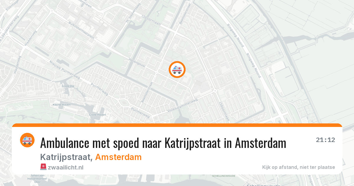 Ambulance met spoed naar Katrijpstraat in Amsterdam — 27 jun 2026