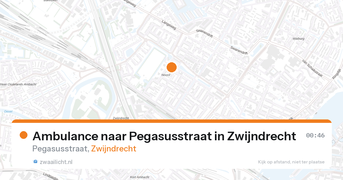 Ambulance naar Pegasusstraat in Zwijndrecht — 26 aug 2026