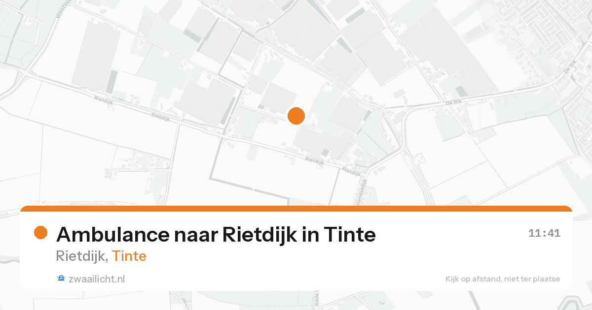 Ambulance naar Rietdijk in Tinte — 7 feb 2026