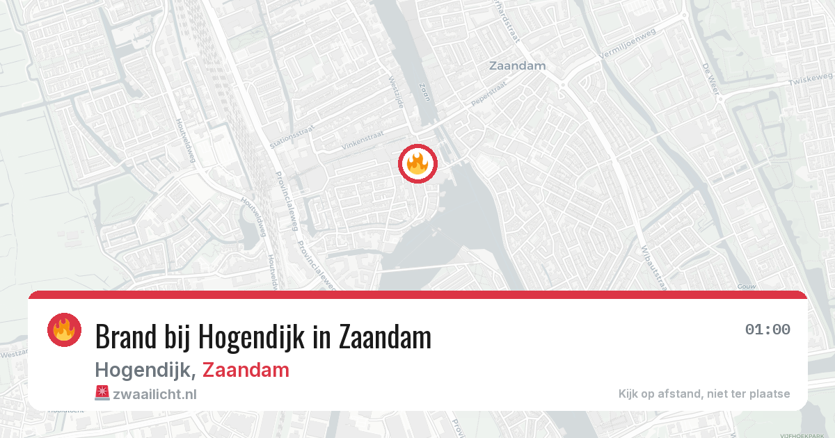 Brand bij Hogendijk in Zaandam — 28 mei 2026