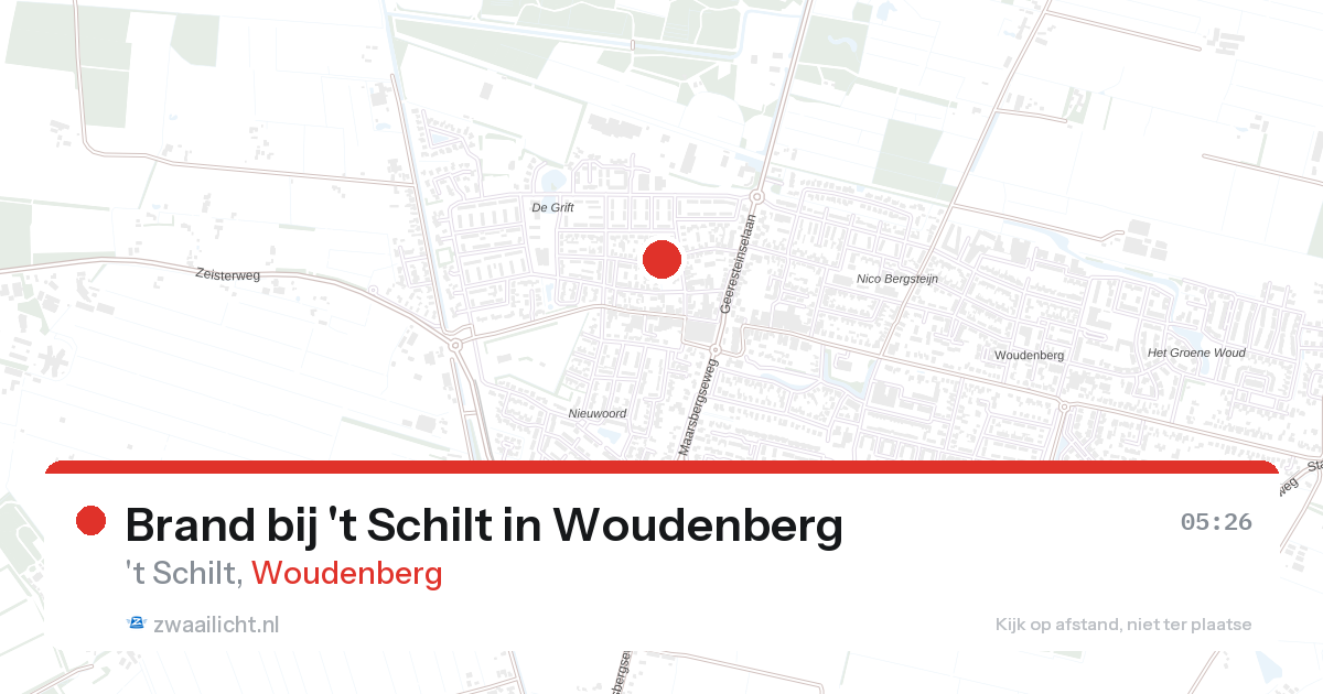 Brand bij 't Schilt in Woudenberg — 27 aug 2026