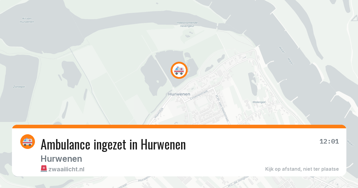 Ambulance ingezet in Hurwenen — 25 apr 2026