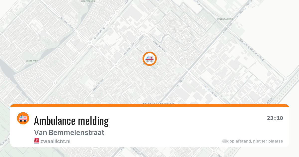 Ambulance melding — 5 jul 2026